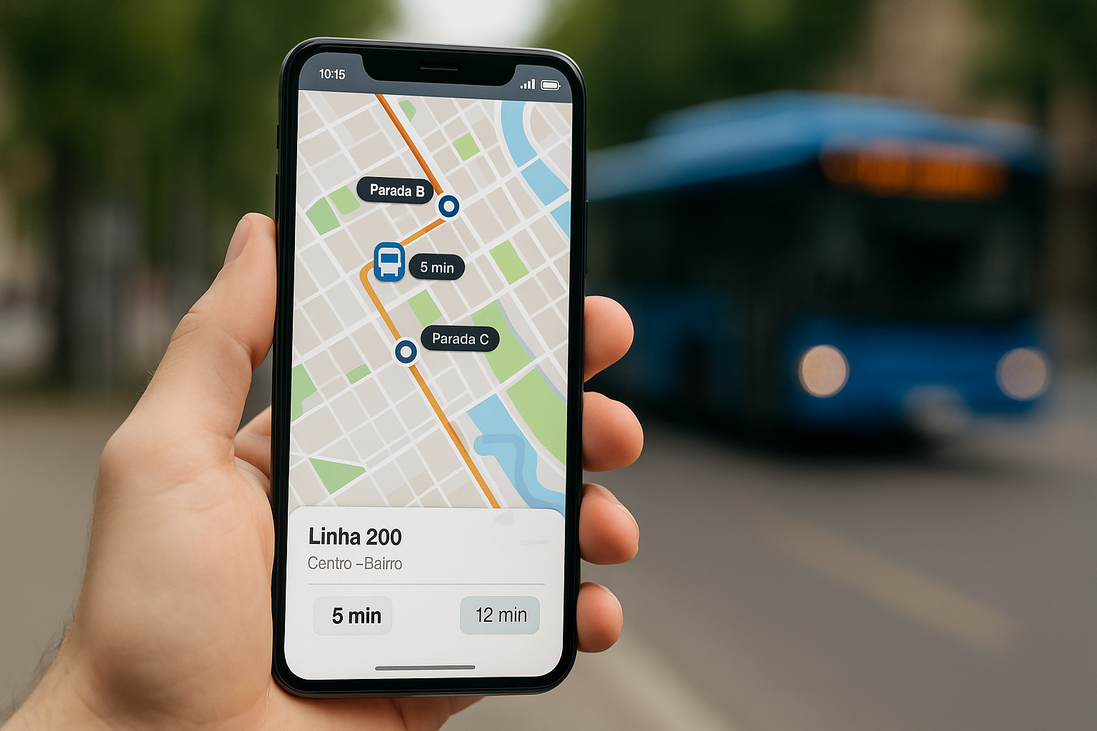 Aplicativo para Ver Localização de Ônibus em Tempo Real
